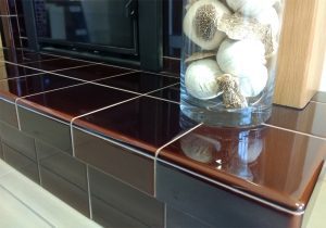 Fireplace ceramic tile