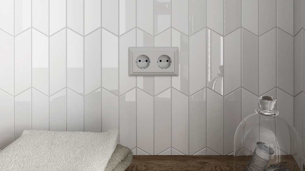 White Brick Tiles for Kitchens