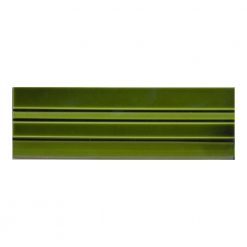 9x3 Skirting Victorian Green Underground Tile