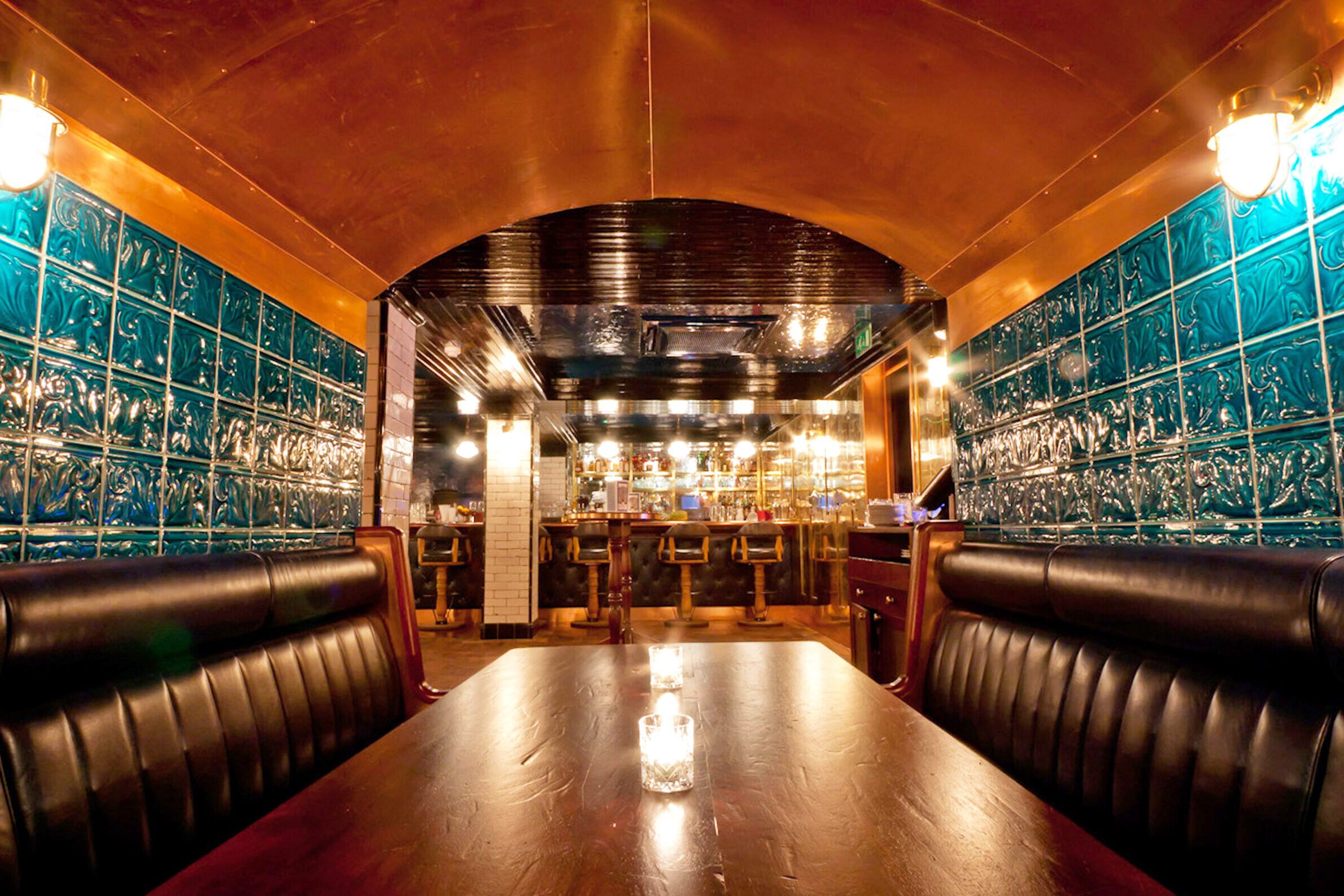 Bespoke period tiles used in a restaurant setting