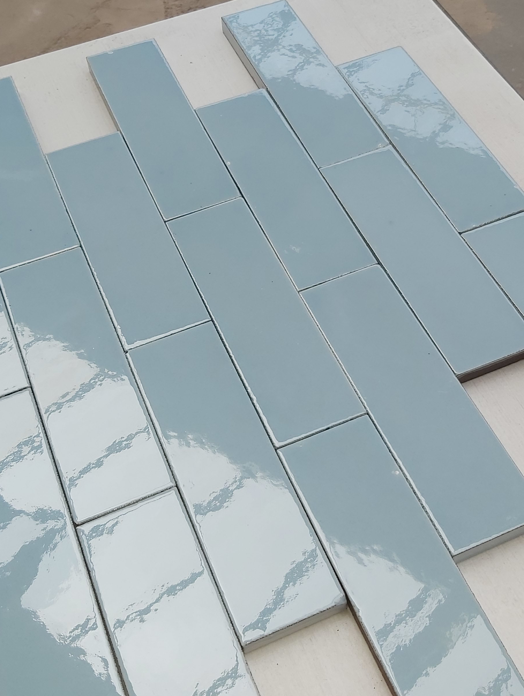 Winter Morning Glazed Brick Slip