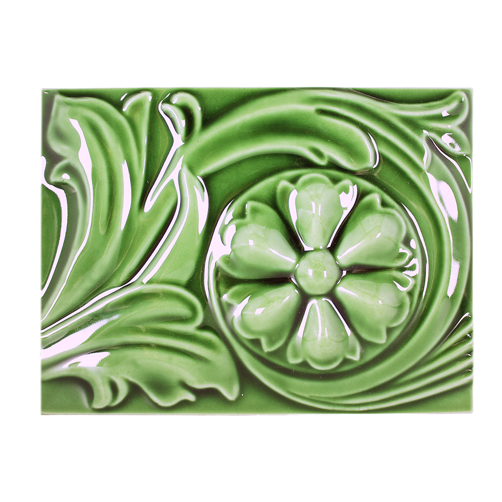 Apple Rosette Border Tile
